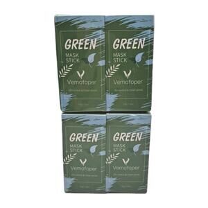 Vemofoper Green Tea Mask Stick Oil Control Clean Pores Face Care 4pk Exp: 08/26